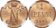 1 penni 1905 year