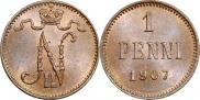 1 penni 1907 year