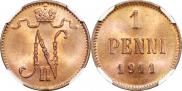 1 penni 1911 year