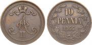 10 пенни 1866 года