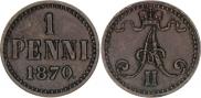 1 пенни 1870 года