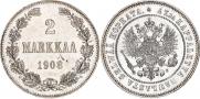 2 markkaa 1908 year