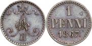 1 penni 1867 year