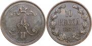 10 pennia 1876 year