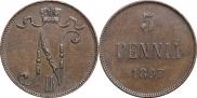 5 pennia 1897 year