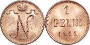1 penni 1911 year