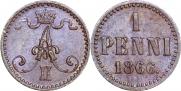 1 пенни 1866 года