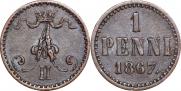 1 penni 1867 year