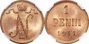 1 penni 1911 year