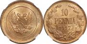 10 pennia 1917 year