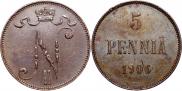5 pennia 1906 year