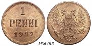 1 penni 1917 year
