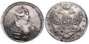1 rouble 1737 year