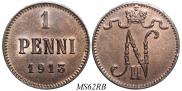 1 penni 1913 year
