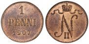 1 пенни 1907 года