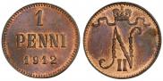 1 penni 1912 year