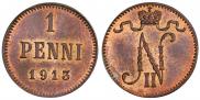 1 penni 1913 year