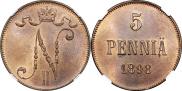 5 pennia 1898 year