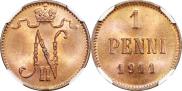 1 penni 1911 year