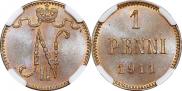 1 penni 1911 year