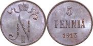 5 pennia 1913 year