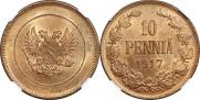 10 pennia 1917 year