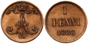 1 пенни 1888 года