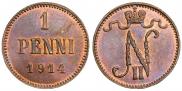1 penni 1914 year
