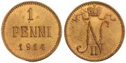 1 penni 1914 year