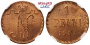 1 penni 1907 year