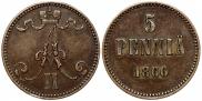 5 пенни 1866 года