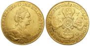 10 roubles 1780 year