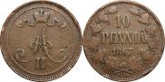 10 pennia 1867 year