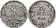 50 pennia 1871 year