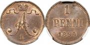 1 penni 1894 year