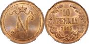 10 пенни 1915 года
