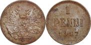 1 penni 1917 year