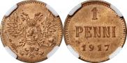 1 penni 1917 year