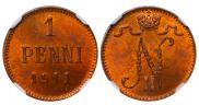 1 penni 1911 year