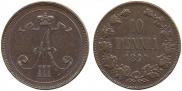 10 pennia 1890 year