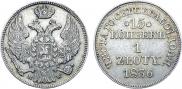 15 копеек - 1 злотый 1836 года