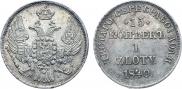 15 копеек - 1 злотый 1840 года