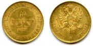 10 markkaa 1878 year