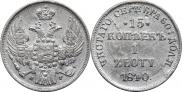 15 копеек - 1 злотый 1840 года