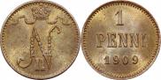 1 пенни 1909 года