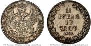 1,5 roubles - 10 złotych 1836 year