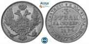 3 roubles 1844 year