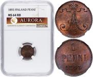 1 пенни 1893 года 1 пенни 1893 года