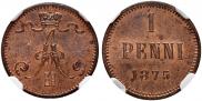 1 penni 1875 year