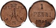 1 пенни 1893 года 1 пенни 1893 года